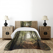 Mist Wilderness Mountain Bedspread Set