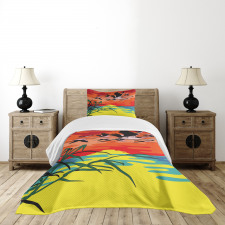 Birds in the Air Art Bedspread Set