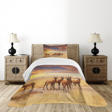 Tropical Animal Bedspread Set