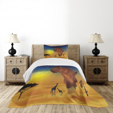 Tropical Wild Animal Bedspread Set