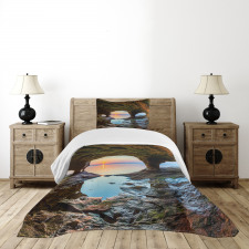 Big Grotto by the Sea Bedspread Set