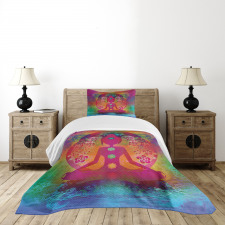 Mystic Chakra Ancient Theme Bedspread Set