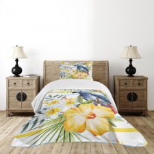 Tropic Exotic Parrots Bedspread Set