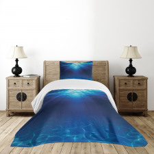 Sandy Seabed Sea Scene Bedspread Set