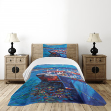 Harbour by the Sea Bedspread Set