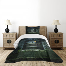 Dark Haunted Castle Bedspread Set