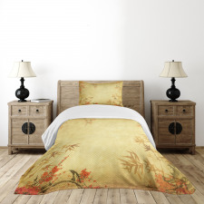 Bamboo Stems and Blooms Bedspread Set