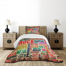 Music Rock 'n' Roll Poster Bedspread Set