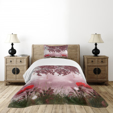 Dream Garden with Poppies Bedspread Set