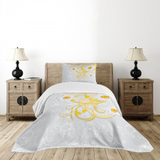 Daffodils Ornaments Art Bedspread Set