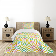 Colorful Geometrical Bedspread Set