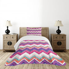 Colorful Groovy Art Bedspread Set