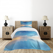 Ocean Horizon Clouds Sky Bedspread Set