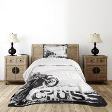 Motocross Racer Bedspread Set