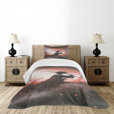 Samurai Japan Bedspread Set