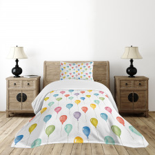 Colorful Balloons Bedspread Set