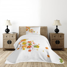Autumn Foliage Maple Leaf Bedspread Set