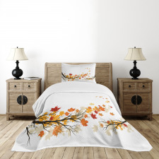 Autumn Tree Branches Bedspread Set