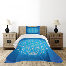 Flower of Life Grid Bedspread Set