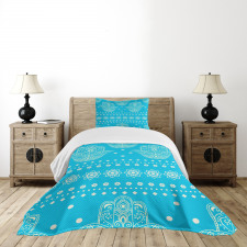 Eastern Cultural Floral Bedspread Set