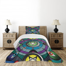 Pentagram Evil Eyes Bedspread Set