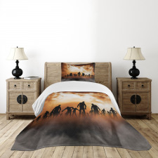 Zombies Misty Bedspread Set