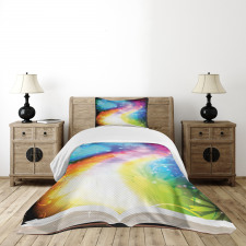 Fairy Tale Book Rainbow Bedspread Set