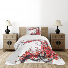 Blossom Cherry Sakura Bedspread Set