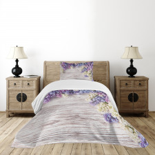 Lilac Flowers Bouquet Bedspread Set