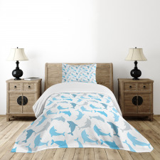 Jumping Dolphin Bedspread Set