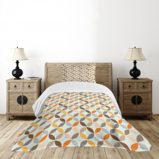 Angled Cyclic Tile Bedspread Set