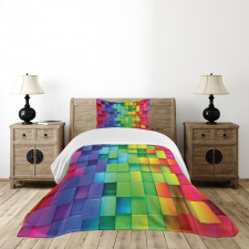 Rainbow Color Bedspread Set