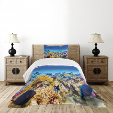 Ocean Corals Goldfish Bedspread Set