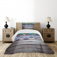 Vivid Branches on Wooden Bedspread Set