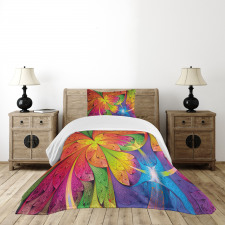 Vibrant Colored Pattern Bedspread Set