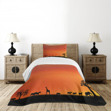 Safari Sunset with Gull Bedspread Set