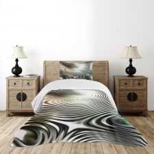 Circle Zebra Stripes Bedspread Set