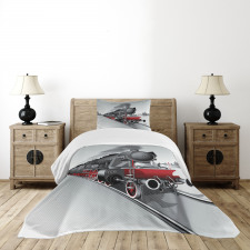 Railway Train Art Bedspread Set