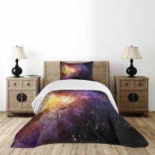 Outer Space Nebula View Bedspread Set