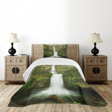 Waterfall Oregon Bridge Bedspread Set