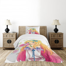 Manga Cartoon Artwork Bedspread Set