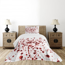Splashes of Blood Scary Bedspread Set