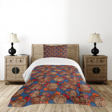 Funk Art Flower Pattern Bedspread Set