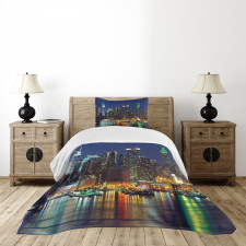 NYC Midtown Skyline Bedspread Set