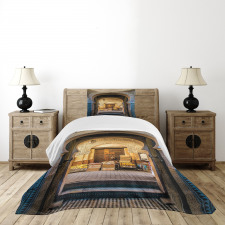 Old Moroccan Motif Bedspread Set