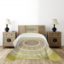 Ombre Mandala Flower Bedspread Set