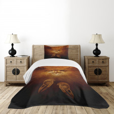 Hawk Eagle Face Claws Bedspread Set