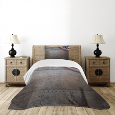 USA Iron Armor Plaque Bedspread Set