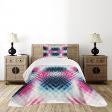 Geometric Lines Angle Bedspread Set