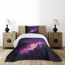 Stars Dark Night Sky Bedspread Set